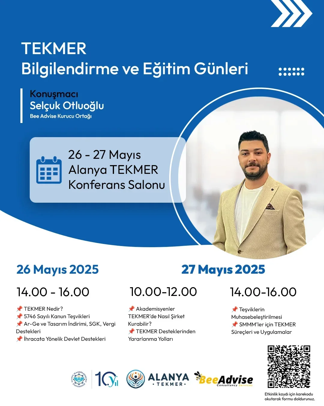 Alanya TEKMER Bilgilendirme ve Eğitim Günleri’ne davetlisiniz!